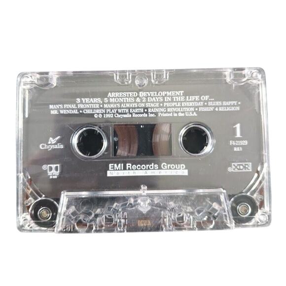 Arrested Development - 3 Years, 5 Months... (1992, Cassette) - Picture 3 of 4